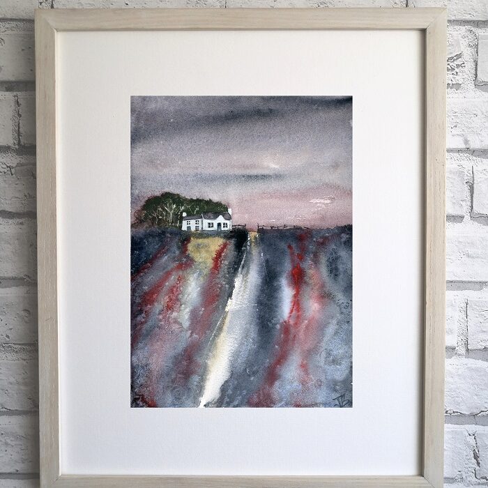 Over-the-field-Landscape_-watercolour-art-Print-framed