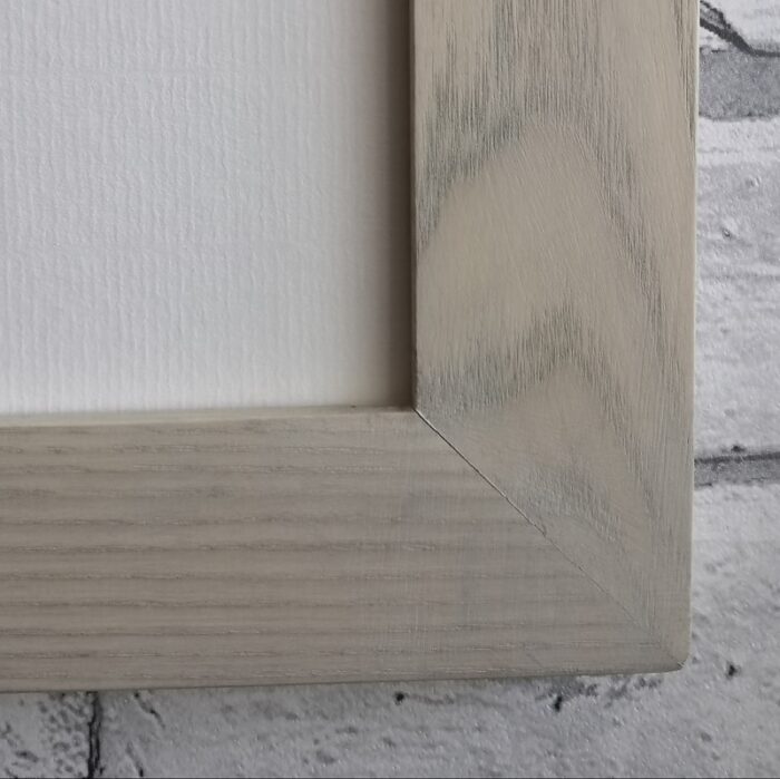 Ash Frame & Mount for 1/8th imperial size artwork. Frame Size 44 x 52 cm. - Image 3