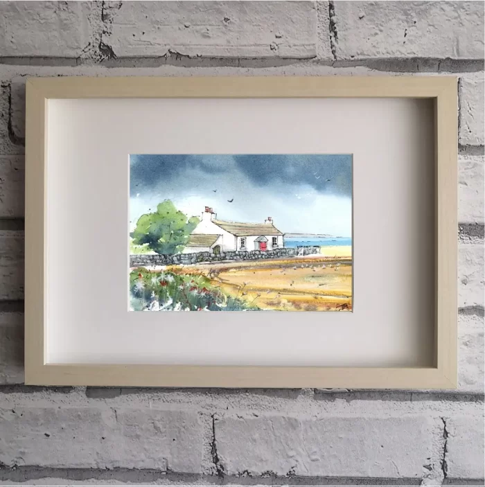 "Beach Cottage" - Original Watercolour.