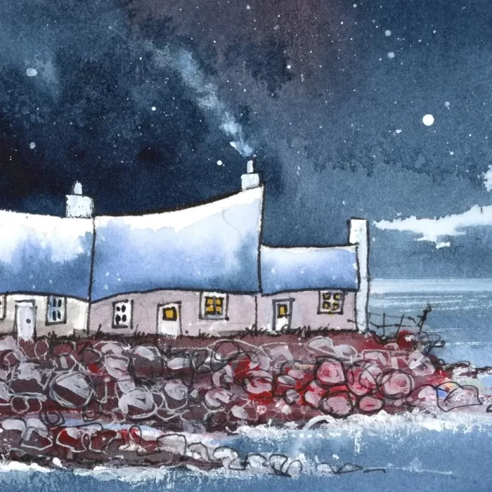 "Stars By The Sea!" - Original Watercolour. - Image 3