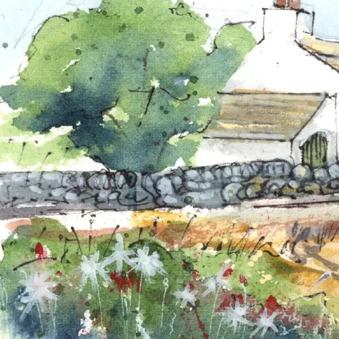 "Beach Cottage" - Original Watercolour. - Image 5