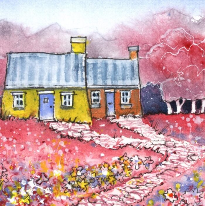 "Fantasy Cottages" - Original Watercolour Artwork. - Image 2