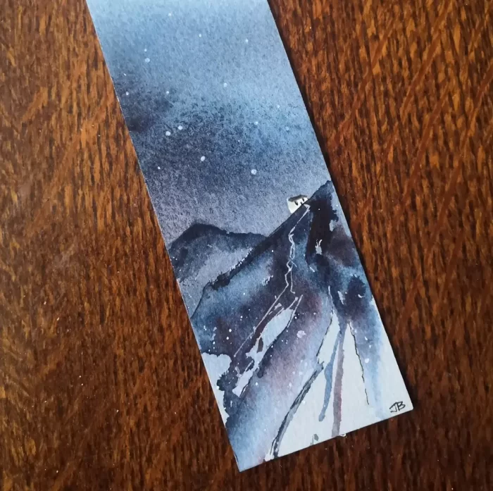 BOOKMARK - Original Watercolour "Mountain Cottage" - Image 3