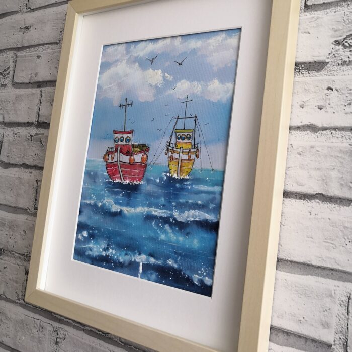 "Bobbing Along" - Original Watercolour Artwork. - Image 3