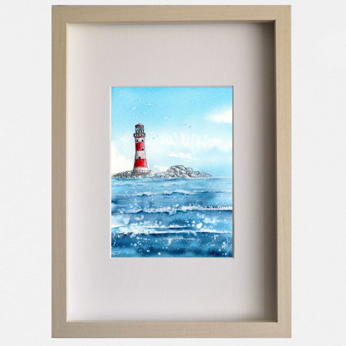 "Lighthouse" - Original Watercolour & Pen