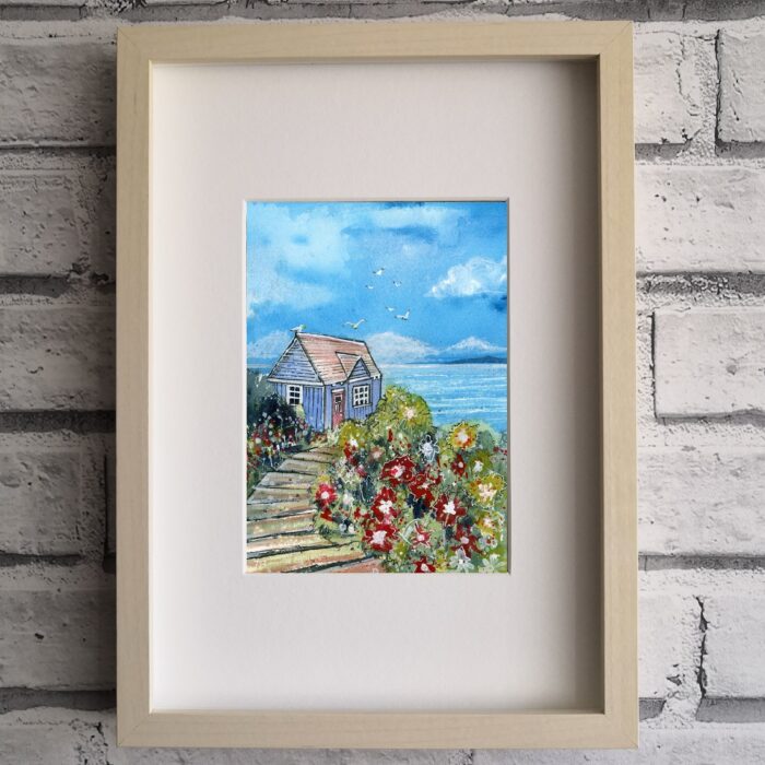 "Seaside Escape" - Original Watercolour & Pen