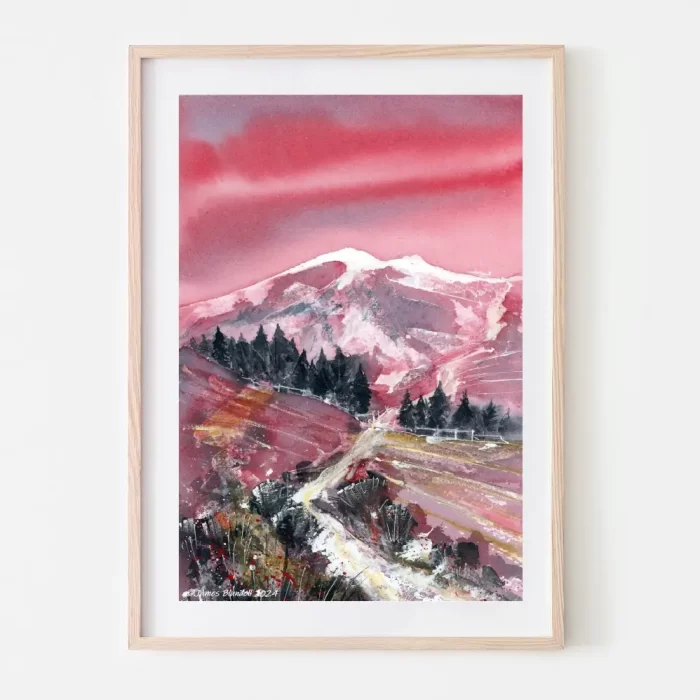 "Winter Wanders" Watercolour Winter Scene - Art Print