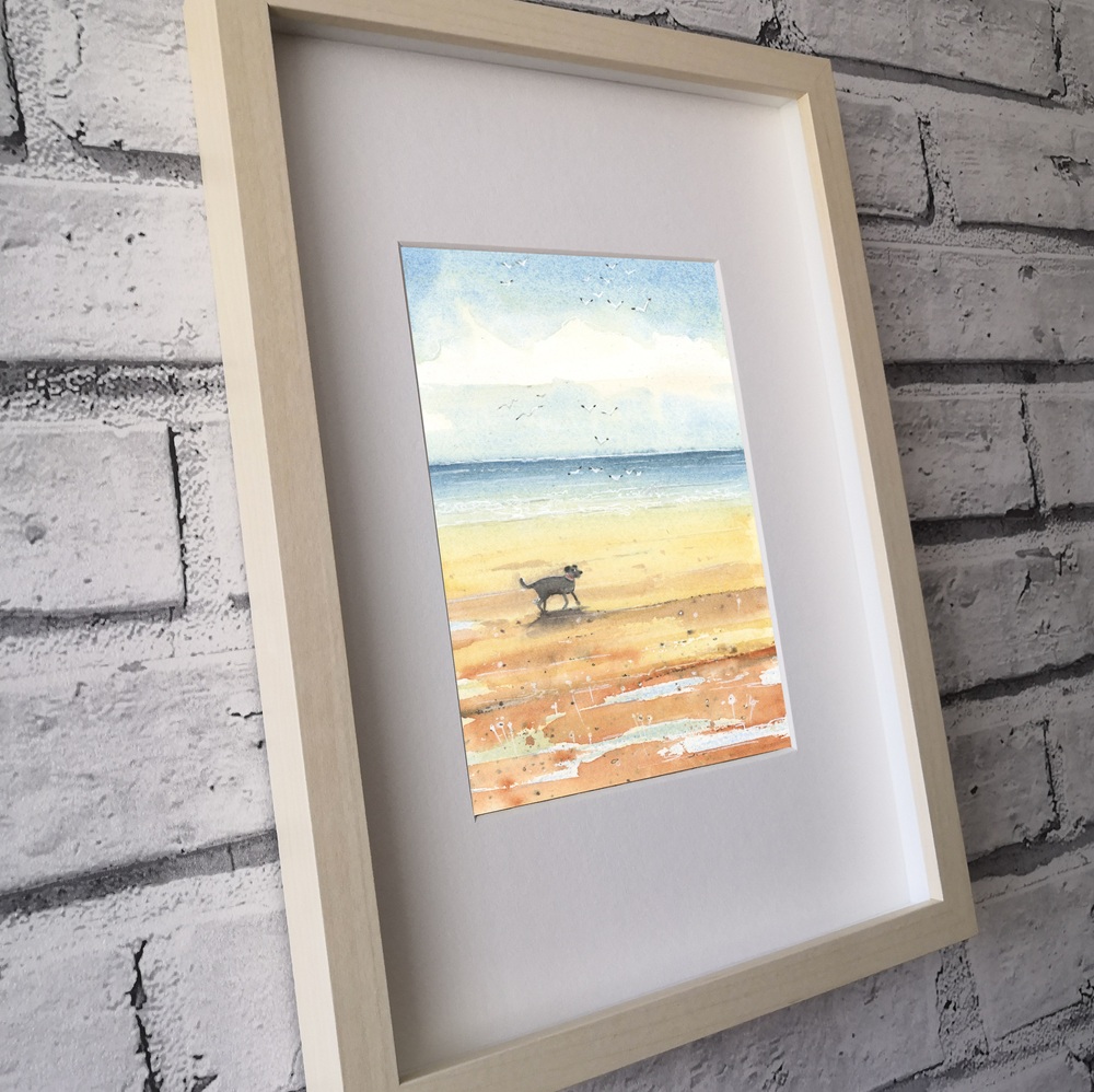 "Happy Hound" - Original Watercolour - Image 3
